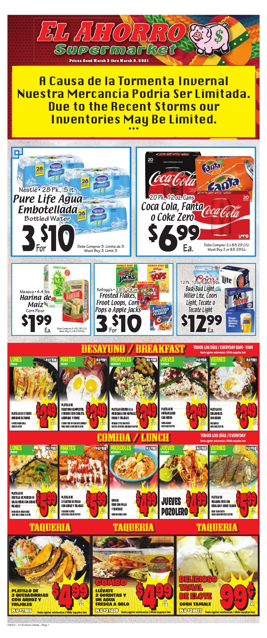 El Ahorro Supermarket Supermercados Hispanos